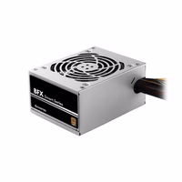 Chieftec Smart 350W power supply unit 20+4 pin ATX ATX melns, sudraba
