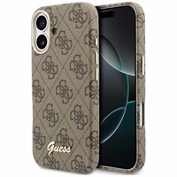 Guess 4G Script MagSafe futrālis iPhone 17 - Brūns