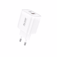 Foneng Sienas lādētājs EU52 - USB + Type C - QC 3.0 PD 30W balts