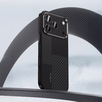 Benks Magnētiskais Armor Pro Kevlar Viedtālruņa apvalks Metāla Rāmis 600D+1500D (MA69) Iphone 17 Pro melns (Kameras Vadības Poga)