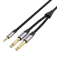 Audio kabelis mini ligzda 3.5mm uz 2x ligzda 6.35mm spraudnis Vention BARHK 8m