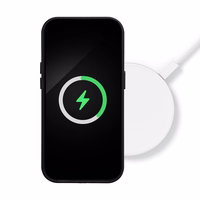 LEATHER MAG COVER viedtālruņa apvalks IPHONE 16 melns