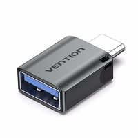 Vention USB-C Male to USB 3.0 Female OTG Adapter pelēks Aluminum Alloy Type