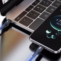 Dudao L3CC USB-C - USB-C 60W 1.2m pīts kabelis - melns