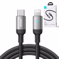 Joyroom Extraordinary Series A10 Lightning / USB-C PD 20W kabelis 1.2 m - melns