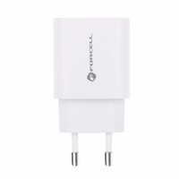 FORCELL F-ENERGY TFK-TC-30WPD ceļojuma lādētājs Type C + USB A PD QC4.0 3A 30W balts