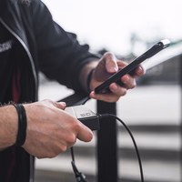 portatīvais lādētājs zaļš Cell GC PowerPlay20 20000mAh with fast charging 2x USB Ultra Charge and 2x USB-C Power Delivery 18W