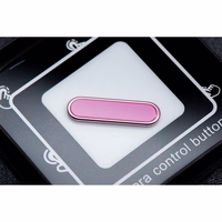 Kameras kontroles aktīvā poga IPHONE 16 sērijas apvalkam Drop Glue / Clear Mag Cover rozā