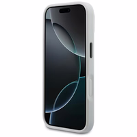 Karl Lagerfeld IML Glitter KL Diamond Logo maciņš for iPhone 17 Pro Max - sudraba