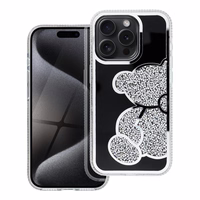 TEDDY BEAR viedtālruņa apvalks IPHONE 14 Pro Max sudraba