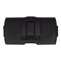 Tel Protect MAX jostas apvalks (IZMĒRS 14) Iphone 11/16 Plus/16 Pro/17 Pro/Huawei P30 Lite/Samsung S23/S24/S25 melns, ādas (155x80x14 mm)