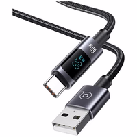Kabelis USAMS Sufeng Series US-SJ673 66W 6A Fast Charging USB-C uz USB-A 1.2m tumšs