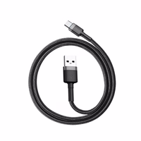 Baseus Cafule kabelis USB-C 3A 1m (pelēks + melns)