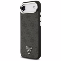 GUESS viedtālruņa apvalks (m) IPHONE 17 Air ar MagSafe saderīgs PU 4G W/Triangle Logo SL - melns