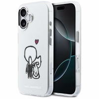 Karl Lagerfeld Karl & Choupette Back MagSafe Maciņš for iPhone 17 - Clear