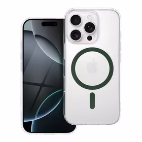 Drop Glue Krāsains Gredzens Magnētiskais Viedtālruņa apvalks saderīgs ar MagSafe SAMSUNG S25 tumši zaļš