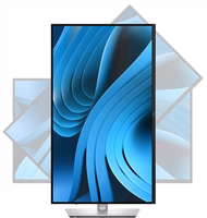 DELL Pro Plus P2725QE computer monitor 68.6 cm (27") 3840 x 2160 pixels 4K Ultra HD LCD melns, sudraba