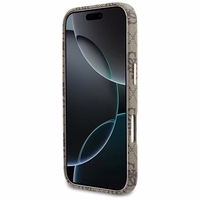 Guess 4G Script MagSafe futrālis iPhone 17 Pro - Brūns