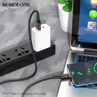 USB Kabelis Hoco "BX67" Melns "Type-C" 100cm