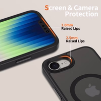 Tech-Protect MagMat MagSafe iPhone 16e viedtālruņa apvalks – matēti melns