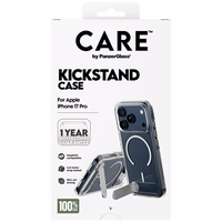 CARE by PanzerGlass Funkcionālais apvalks ar statīvu Magnētiskais iPhone 17 Pro - Caurspīdīgs