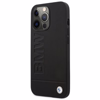 Viedtālruņa apvalks BMW Signature Logo Imprint MagSafe iPhone 14 Pro Max - melns