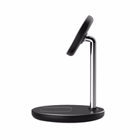 Tech-Protect QI15W-A39 2in1 MagSafe uzlādes stacija - melna