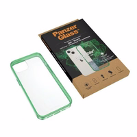 PanzerGlass ClearCase antibakteriālais viedtālruņa apvalks ar Military Grade sertifikātu iPhone 13 / 14 / 15 - caurspīdīgs zaļš