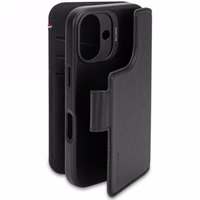 Decoded ādas noņemamais maciņa vāciņš ar MagSafe un maku iPhone 16 – melns