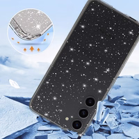 Crystal Glitter viedtālruņa apvalks Samsung Galaxy S23 - sudraba