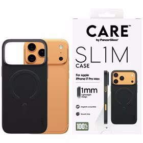 CARE by PanzerGlass SL1M MagSafe macins iPhone 17 Pro Max - melns