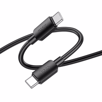 Kabelis USB C uz USB C Hoco 3A 60W 1 m X96 melns