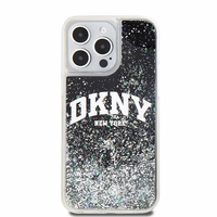 DKNY viedtālruņa apvalks iPhone 15 Pro Max 6,7" DKHCP15XLBNAEK melns HC šķidrie spīdumi ar arku logotipu