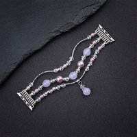 Aproces cilpa Apple Watch 42/44/45 dizains 4 sudraba-violeta