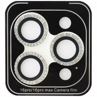 Guess BP Rhinestone 2in1 aizsargstikla un kameras objektīva komplekts iPhone 16 Pro Max - zelta