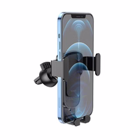 HOCO gravitācijas automašīnas turētājs gaisa ventilācijai CA103 melns