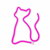 Neon LED Light CAT rozā Bat + USB FLNE04 Forever Light