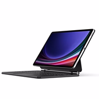 Dux Ducis tastatūras (MK sērijas) viedtālruņa apvalks ar Bluetooth tastatūru Samsung Galaxy Tab S9+ / S8+ / S7+ – melns