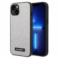 Viedtālruņa apvalks Karl Lagerfeld KLHCP14MG2ELS iPhone 14 Plus 6.7\" sudrabains / sudrabains Glitter Plaque Logo
