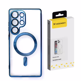 Wozinsky elektroapzeltīts MagSafe viedtālruņa apvalks Samsung Galaxy S24 FE - zils