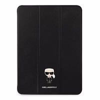 Karl Lagerfeld Saffiano Ikonic Karl apvalks iPad 11" Pro 2021 - Melns