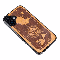 Bewood maciņš for iPhone 16 Plus 6,7" Compass Merbau