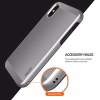 Obliq Slim Meta - maciņš iPhone Xs / X (Satin sudrabs)