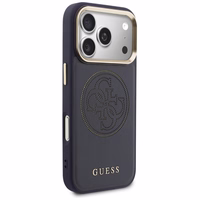 Guess Perforated 4G MagSafe maciņš for iPhone 17 Pro Max - zils