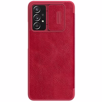 Nillkin Qin ādas viedtālruņa apvalks Samsung Galaxy A73 sarkans