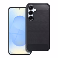 Oglekļa šķiedras apvalks viedtālrunim SAMSUNG S25 - melns