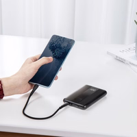 Forcell portatīvais lādētājs F-Energy Energo P10K2 QC3.0 PD 3A 22,5W 10000 mAh melns