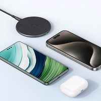 USAMS Bezvadu lādētājs US-CD223 15W melns CD223ZJ01