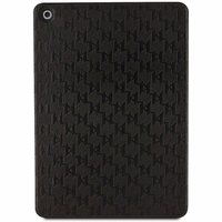 Karl Lagerfeld Saffiano Monogram Ikonik Planšetdatora apvalks iPad 10.2" 2019 (7. ģen.) Folio magnet Allover Cover - melns