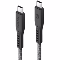 ENERGEA Kabelis Flow USB-C - USB-C1.5m melns/black 240W 5A PD Fast Charge